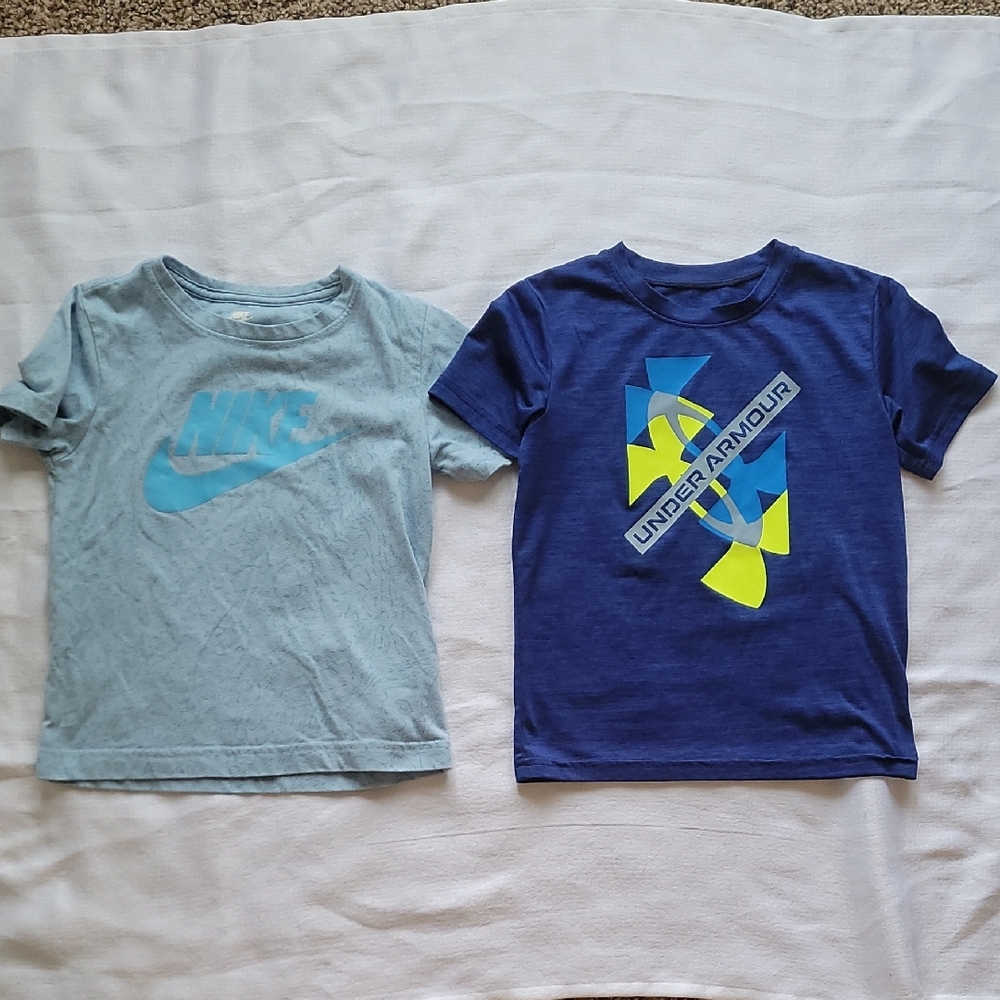 Under Armour Blue Short Sleeve Tees Casual Athletic Wear